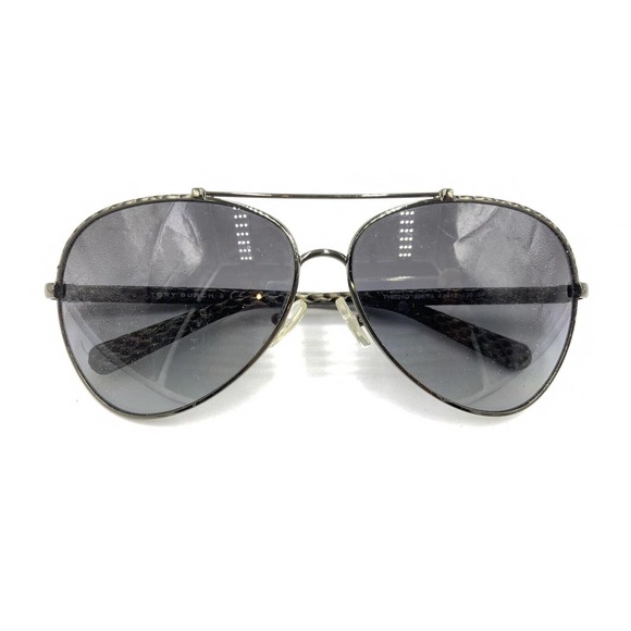 Tory Burch TY6021Q 398/T3 Aviator Snake Black Silver Sunglasses Frames 62-12 130 - Picture 12 of 12